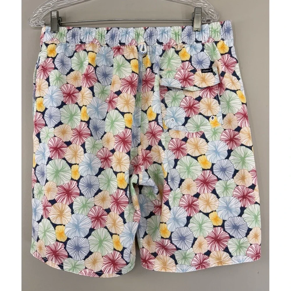 Johnnie-O Swim Trunk Shorts Men's‎ Medium Nevis Floral Drawstring